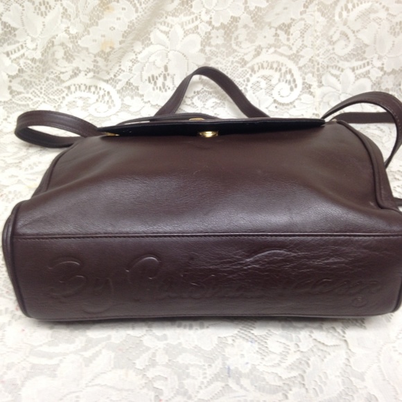 Paloma Picasso- Tiffany’s Designer, Italy Brown Leather Handbag-Shoulder Bag - Picture 6 of 8